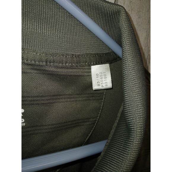 Adidas Polo Shirt Mens 2xl Green Stripe - Picture 5 of 8